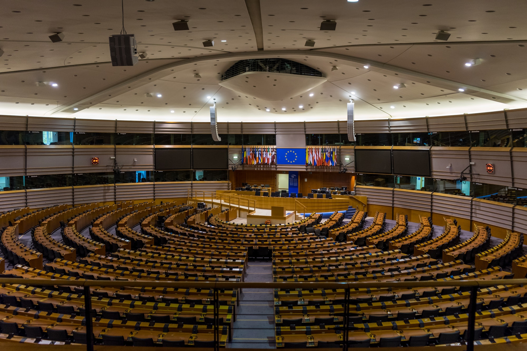 European parliament hemicycle